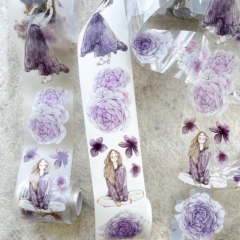 6cm*166cm Purple Girl Tape