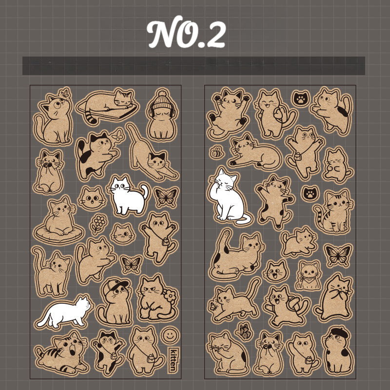 Adorably Cute Cat Stickers