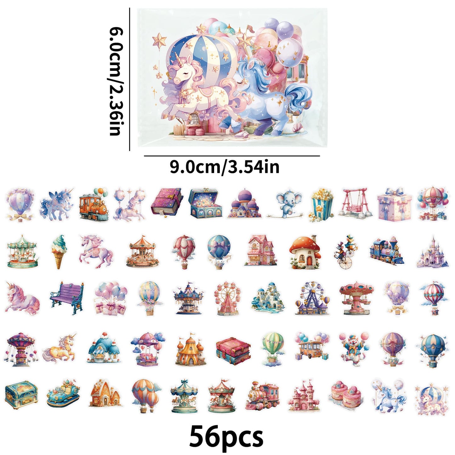Amusement Park Stickers Pack