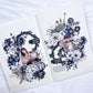 Black and White Flowers PET Tape
