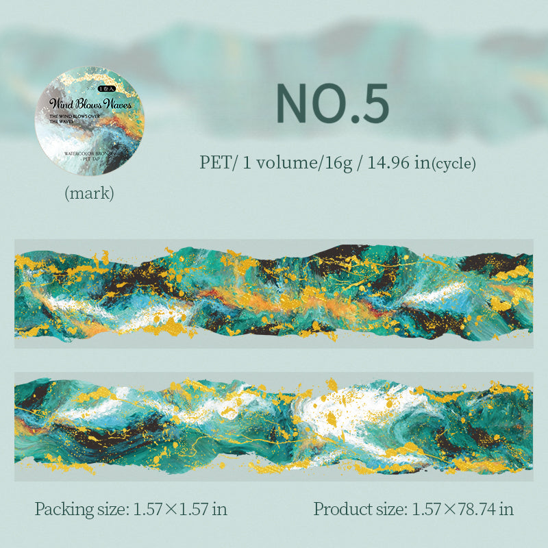 Ombre Color & Foil PET Tape