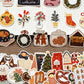 Cartoon Christmas Elements Stickers