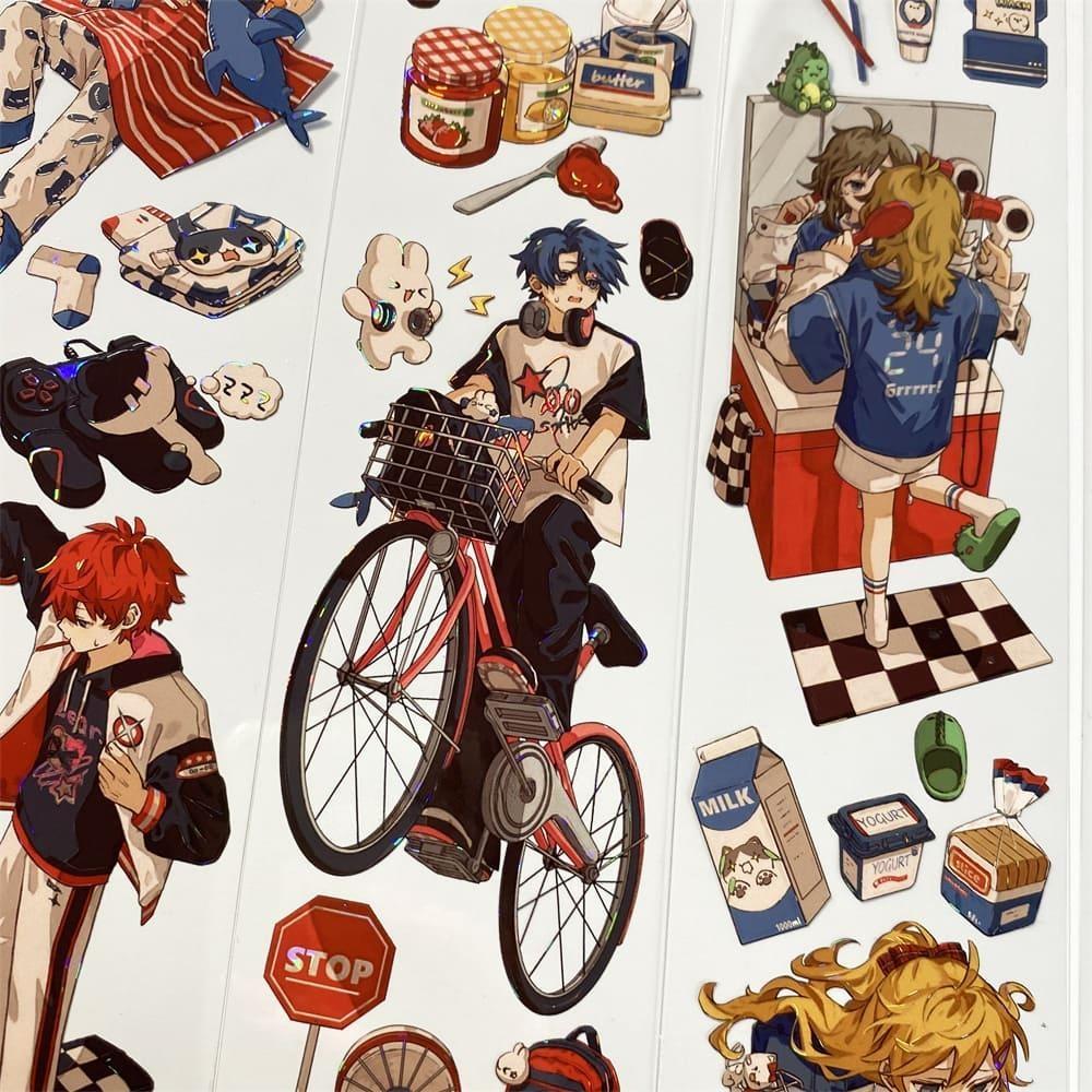 Chibi Figure Decorative One Cycle PET Tape