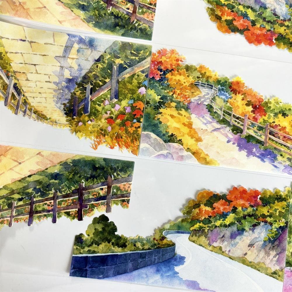 One Loop Strolling through the Flower Path PET Tape