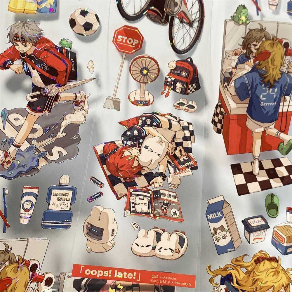 Chibi Figure Decorative One Cycle PET Tape