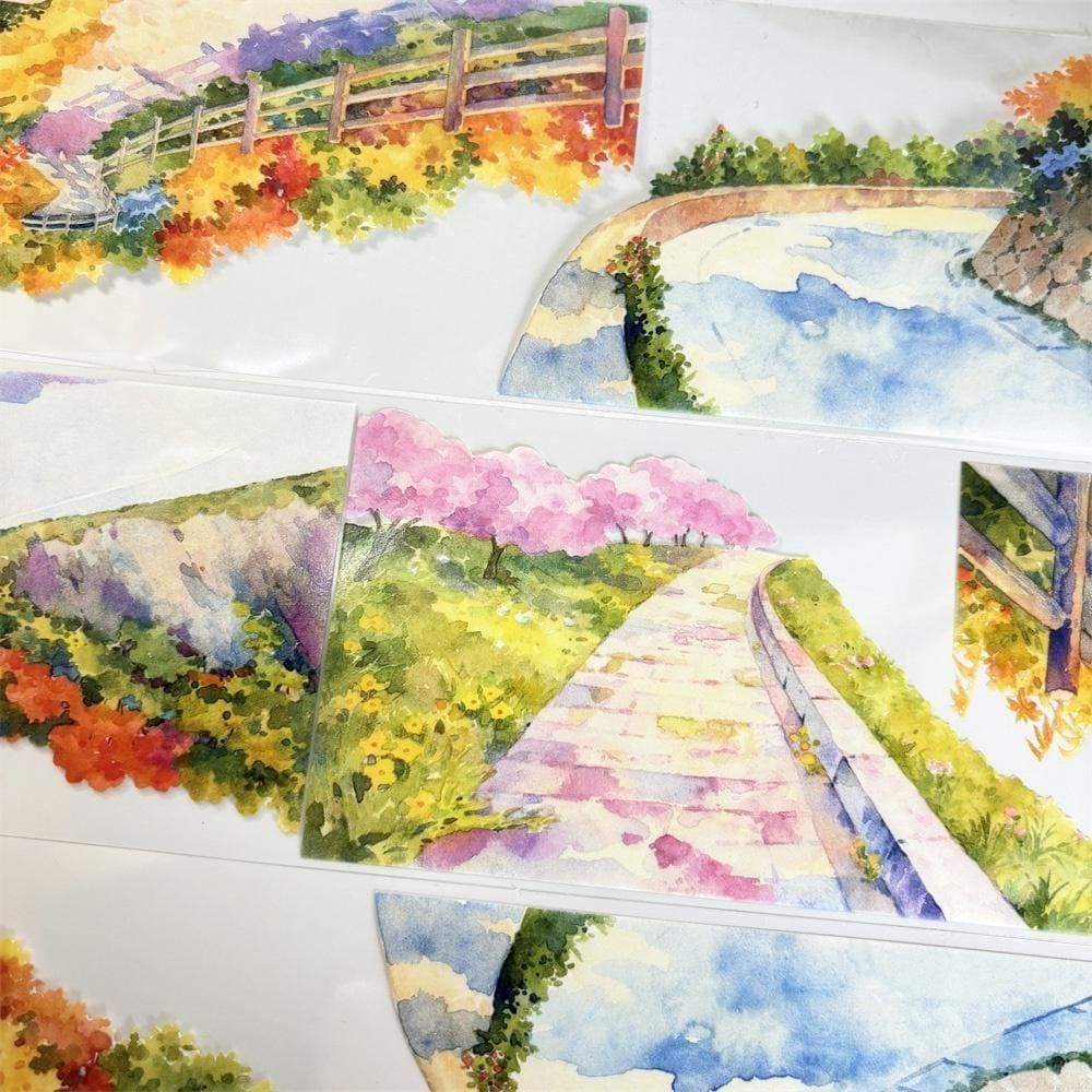 One Loop Strolling through the Flower Path PET Tape