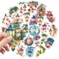 Planner decoration lantern stickers PET material