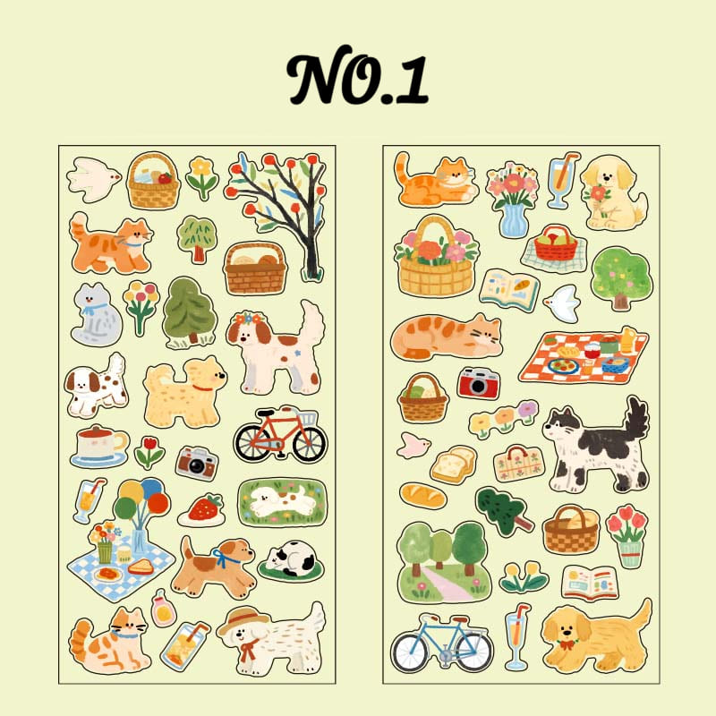 Daily Cute Stickers - for Journal Decoration