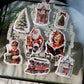 3PCS Retro Christmas Character Transfer Stickers