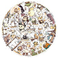 50PCS Cartoon Animal Line Art Doodle Stickers