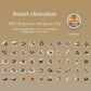 A jar of food Stickers-100PCS