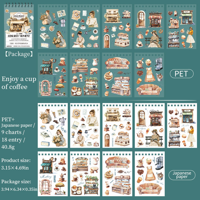 Leisurely Moment Sticker Book
