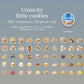 A jar of food Stickers-100PCS