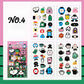 Whimsical Doodle Sticker Set