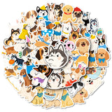 Cute hand-drawn dog stickers pack – 56PCS journaling set