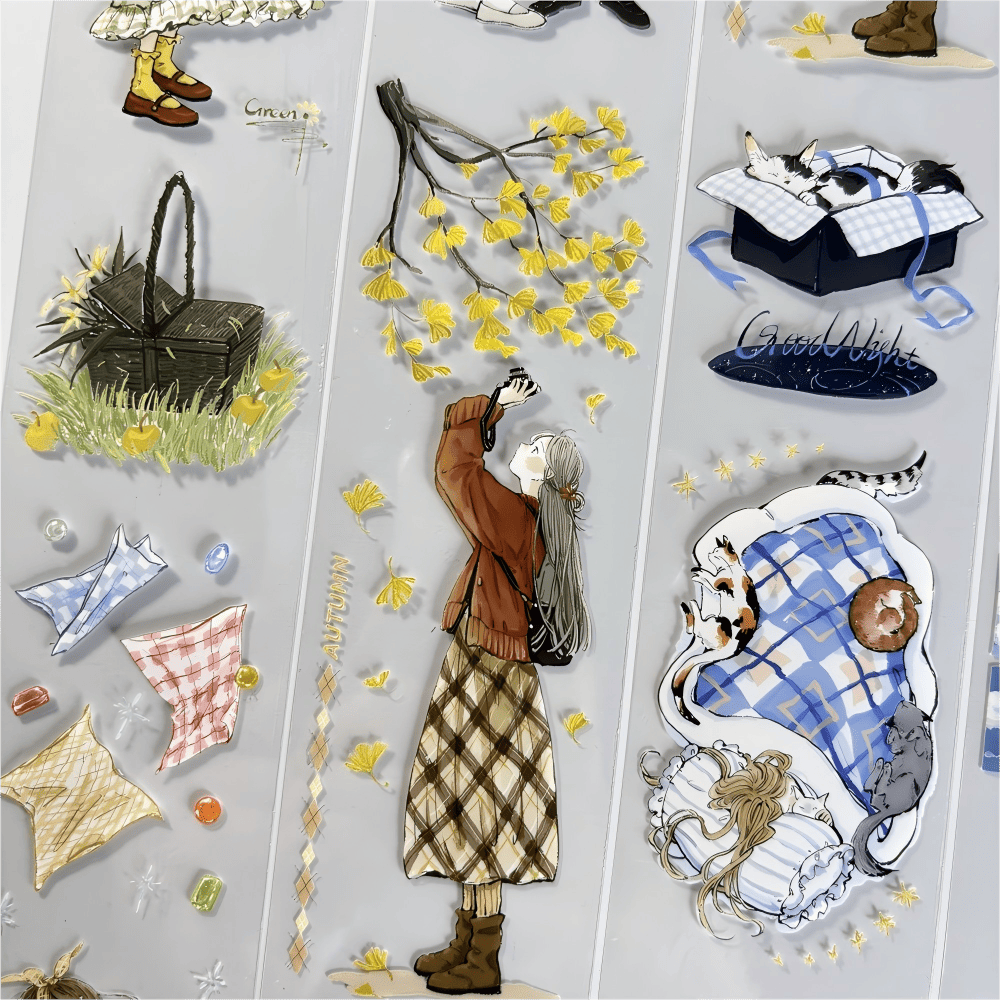 Plaid Girl PET Decorative One Cycle PET Tape