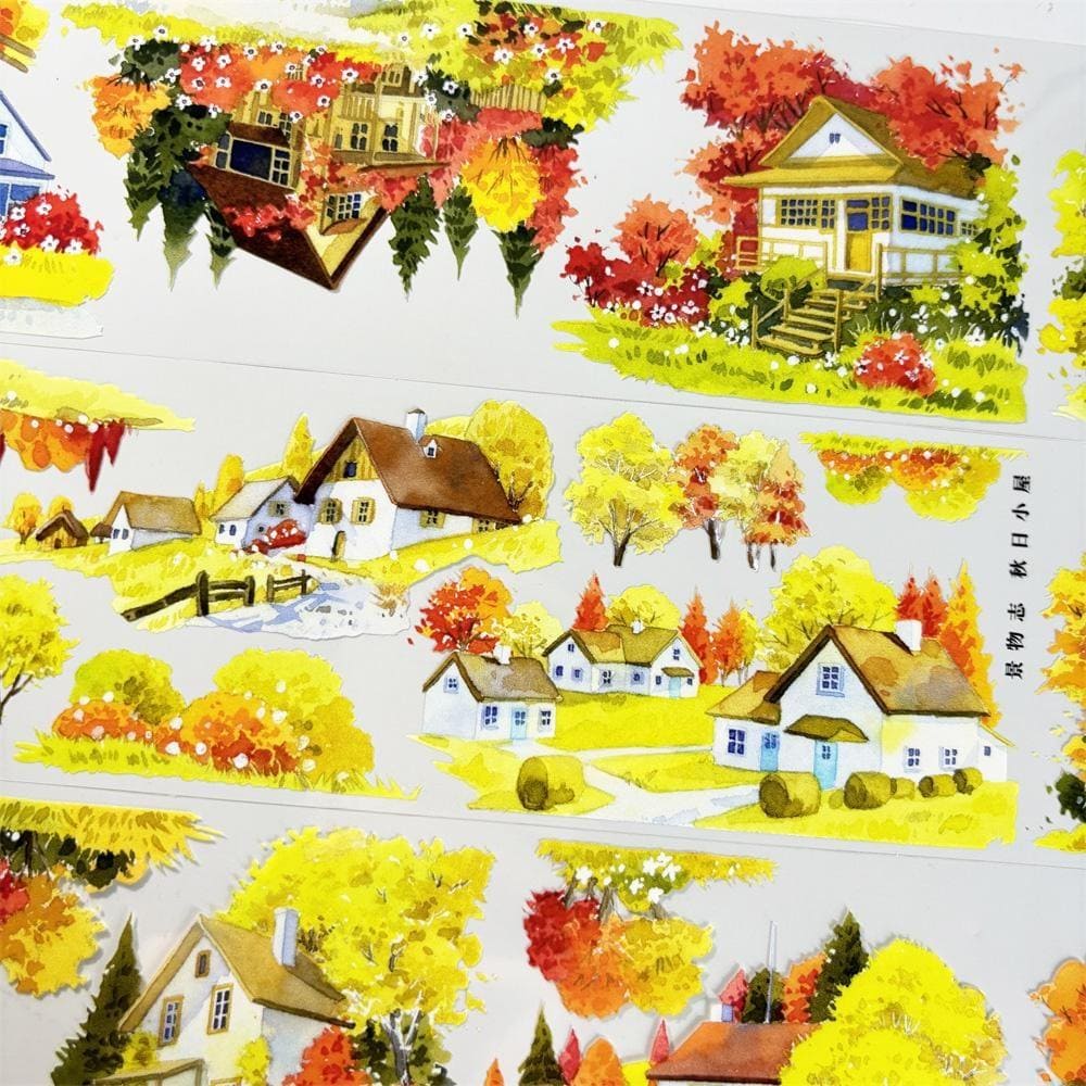 One Loop Autumn Cottage PET Tape
