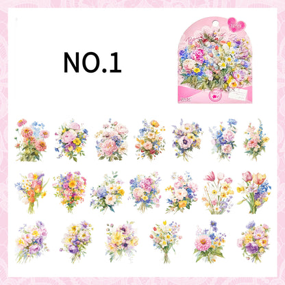 Bouquet PET Stickers