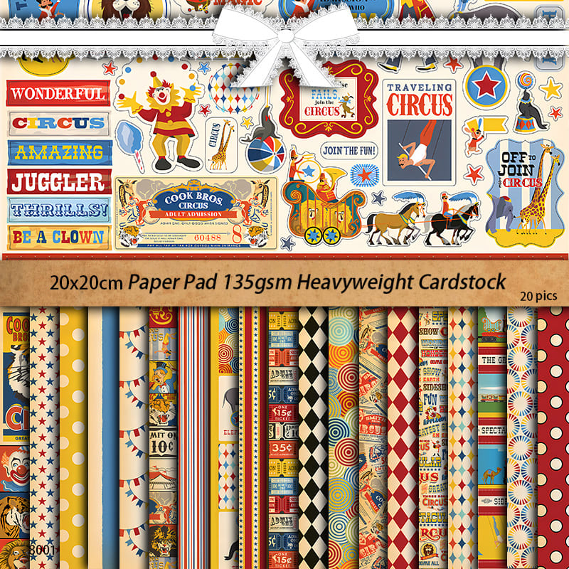 Storybook Circus Scrapbook Paper