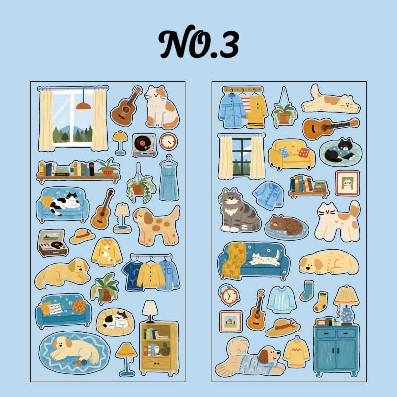 Daily Cute Stickers - for Journal Decoration