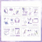 Border Flower Stickers