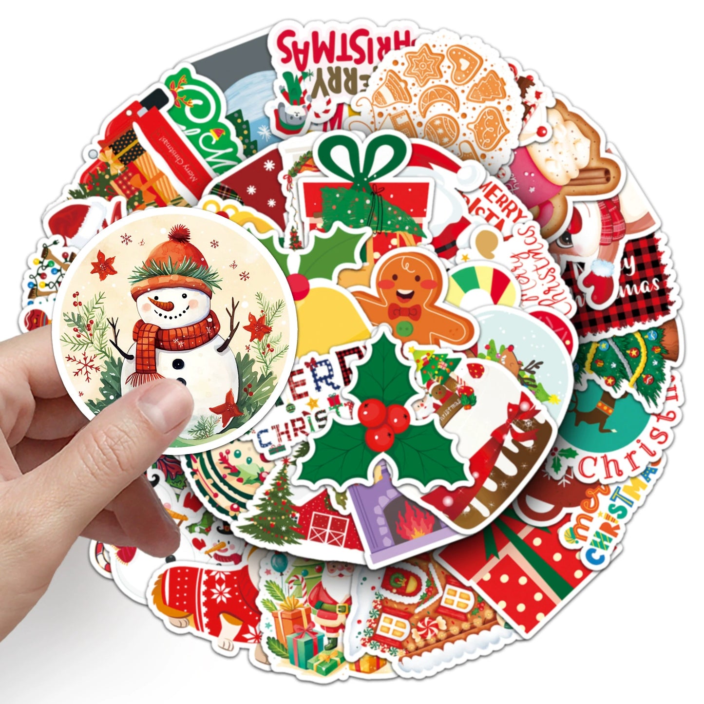50 Christmas Stickers Pack