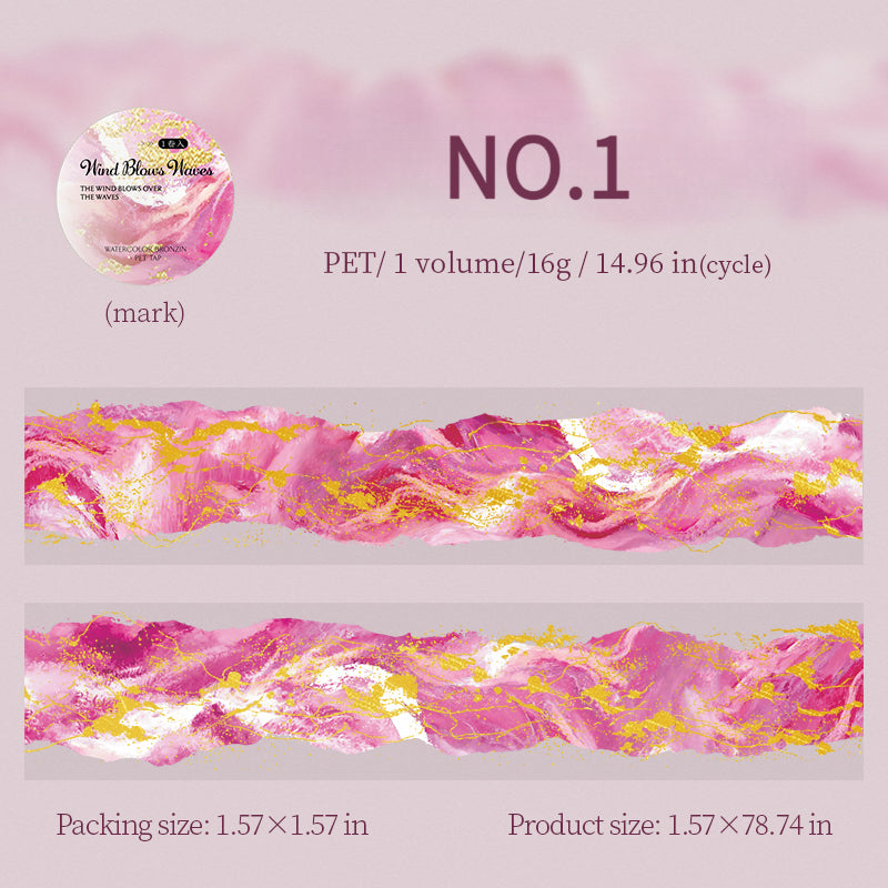 Ombre Color & Foil PET Tape