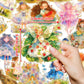 Holographic Gold Fairy Tale Princess Stickers Pack