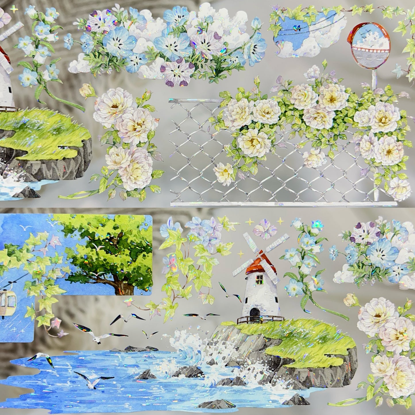 7cm*125cm Coastal Series One Cycle PET Tape
