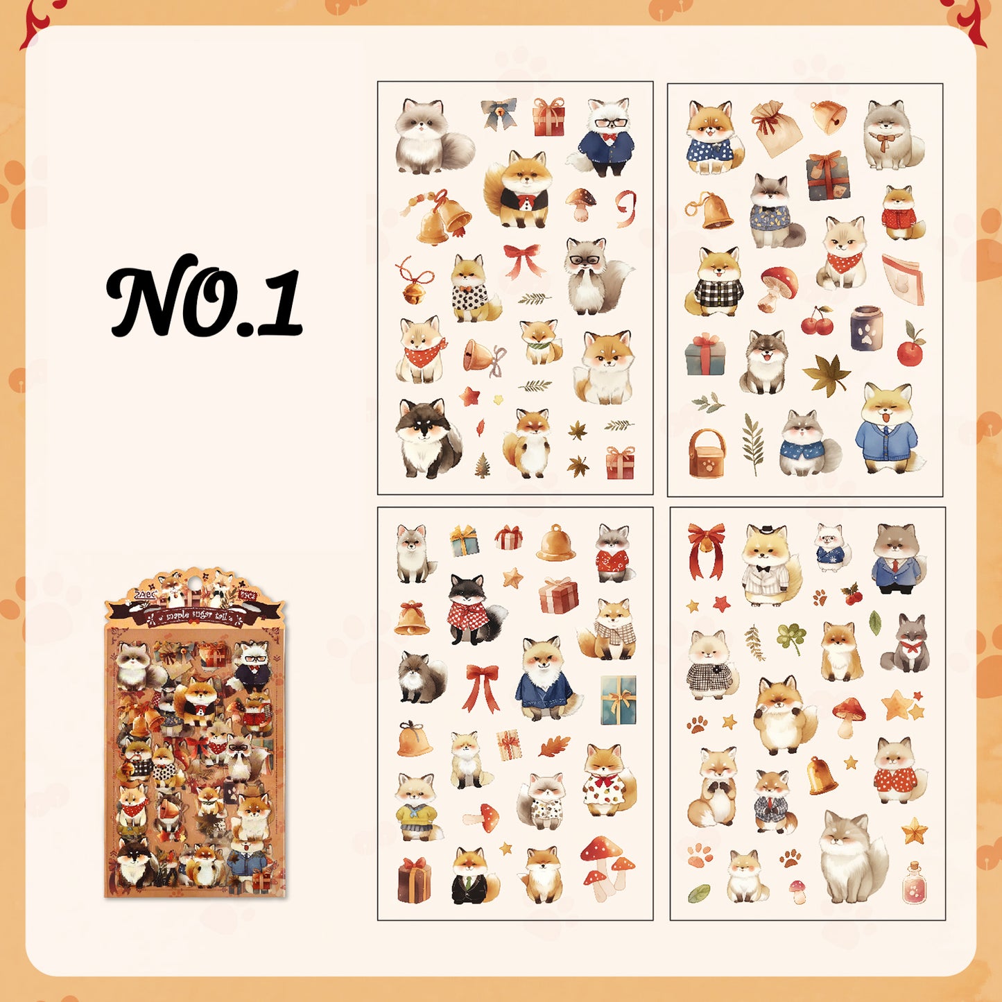 Woodland Friends PET Sticker Pack
