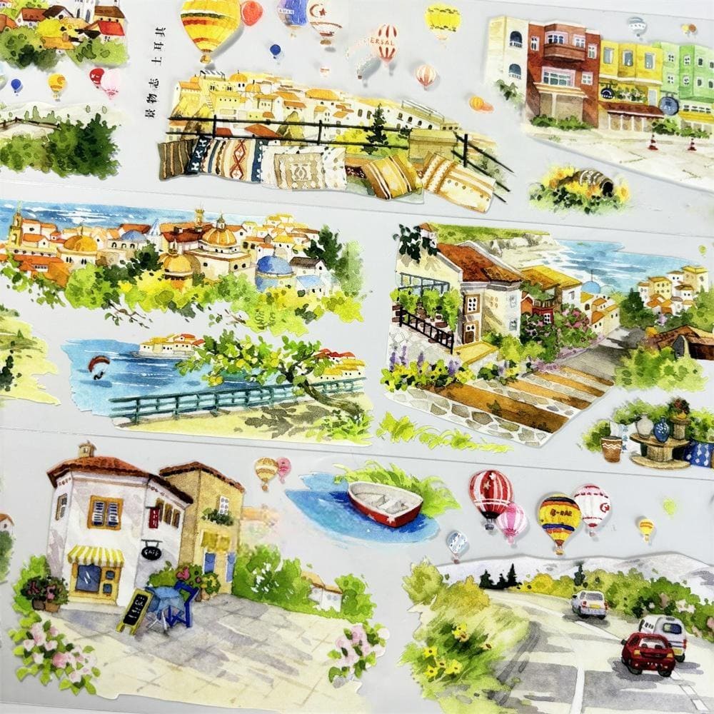 One Cycle Balloons Over the Village Scenic PET Tape