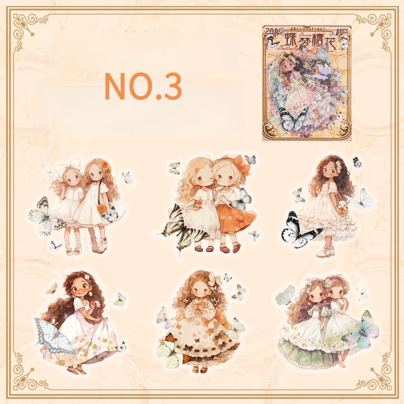 Butterfly Maiden Stickers