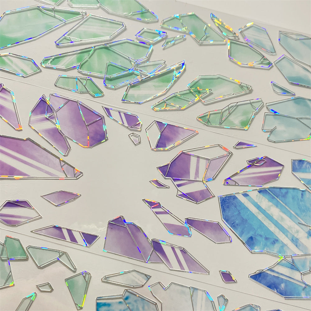 Colorful Glass Shard PET Tape （ One Cycle）