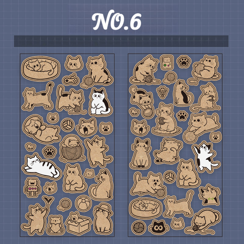 Adorably Cute Cat Stickers