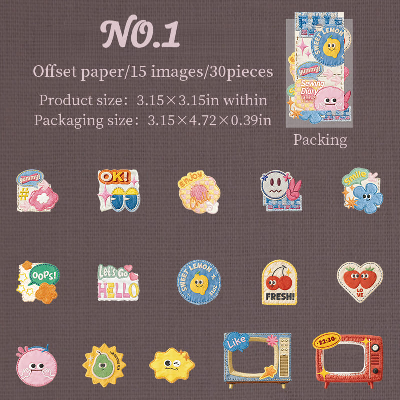 Sewing Theme Sticker Set