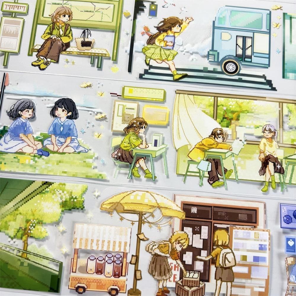 One Loop School Days Pixel PET Tape