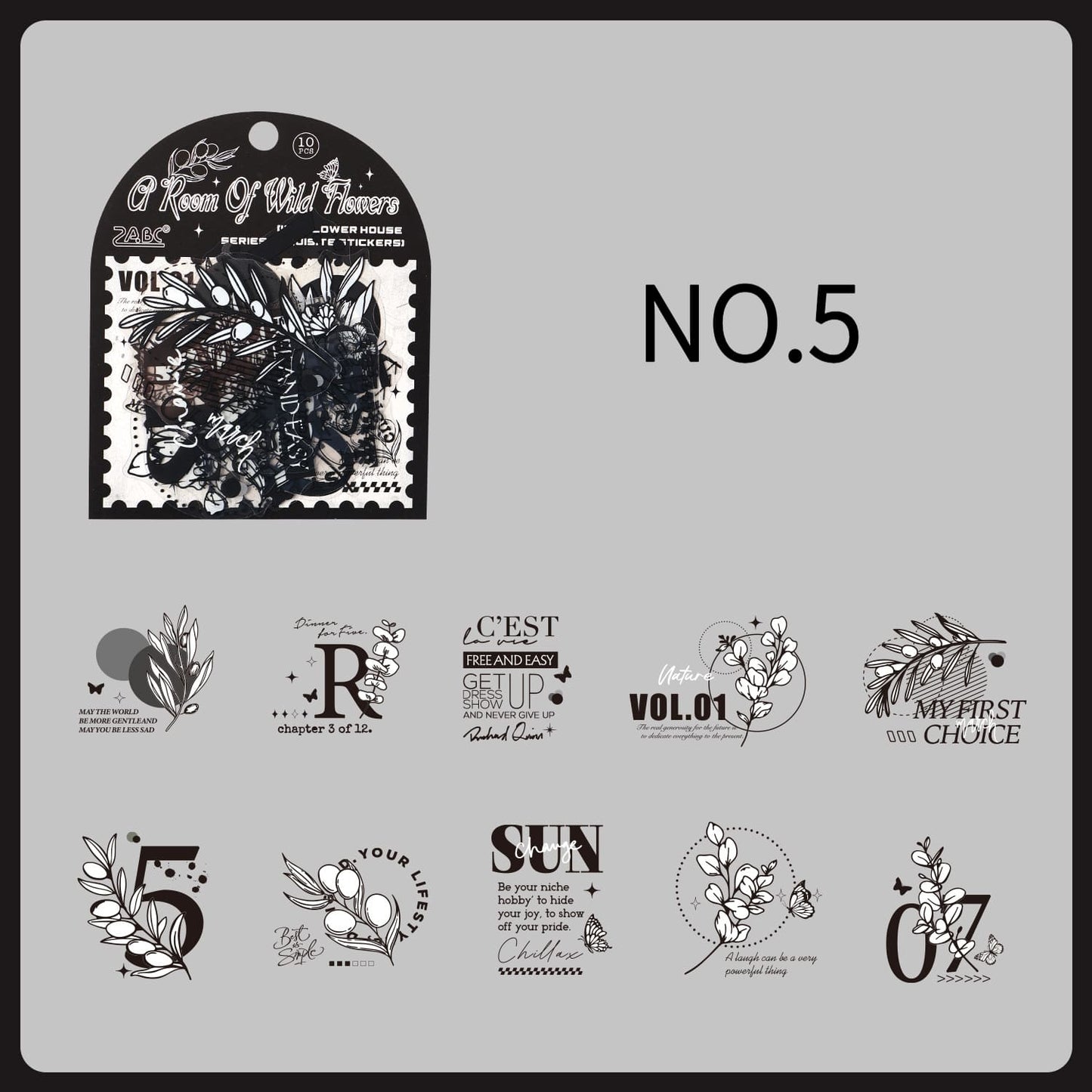 Ink Bloom Sticker Pack