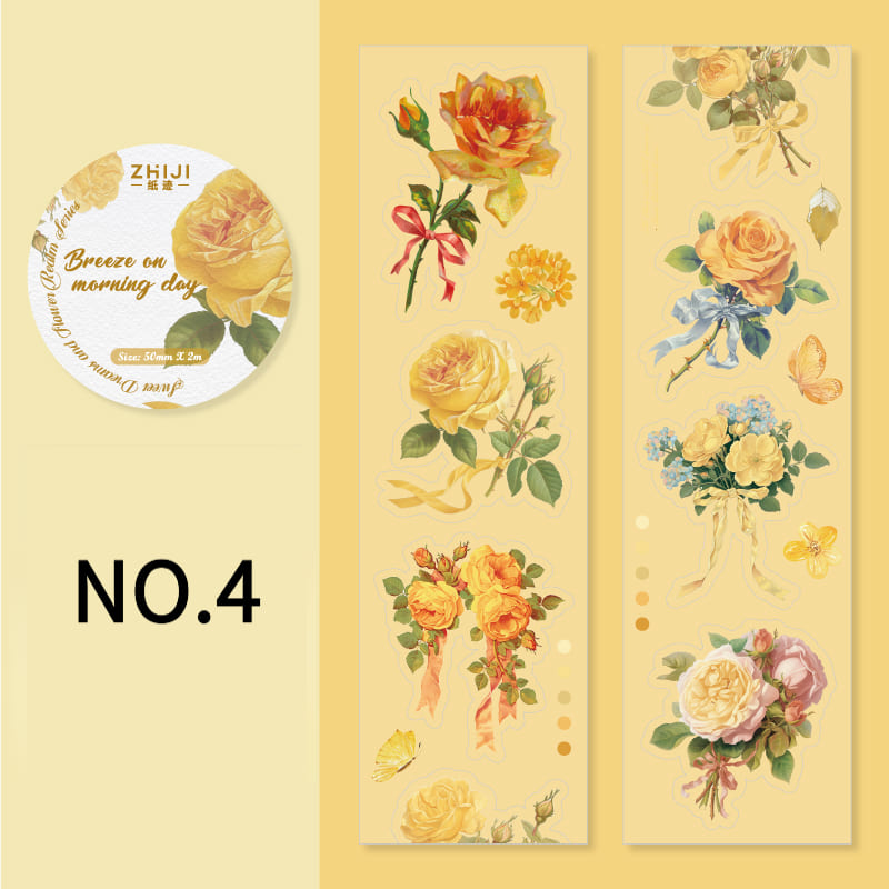 Yellow Floral Design Tape