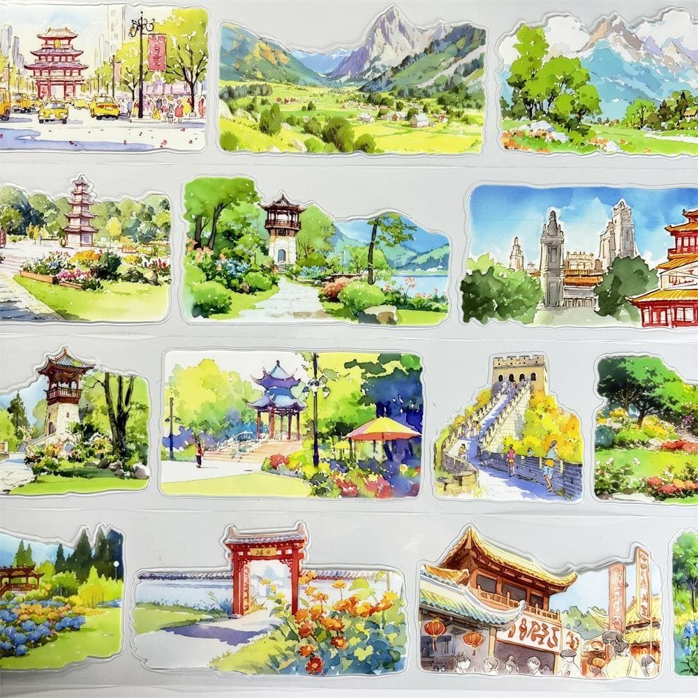 Die-Cut One Loop Scenic Series PET Tape