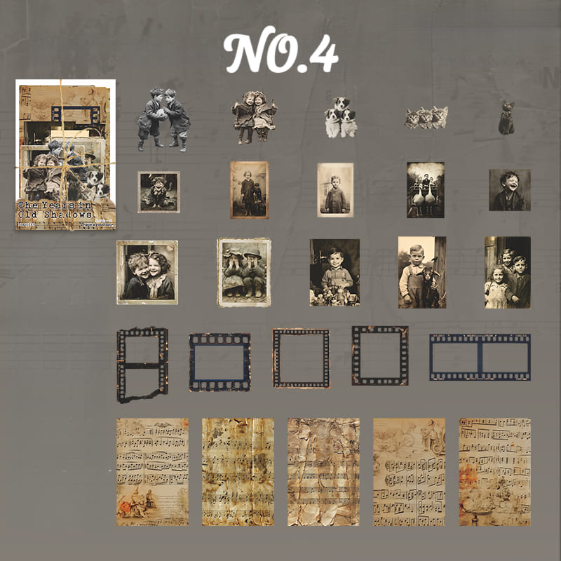 Vintage Time Theme Sticker Pack