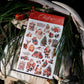 3PCS Retro Christmas Character Transfer Stickers