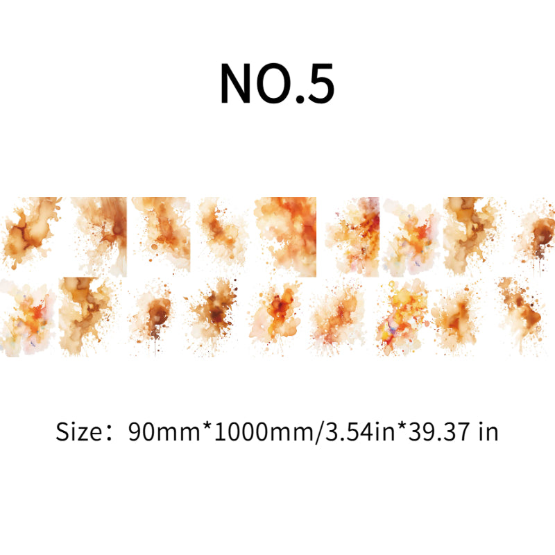 One Cycle PET Tape - warm tone gradient color block