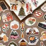 Cartoon Christmas Elements Stickers