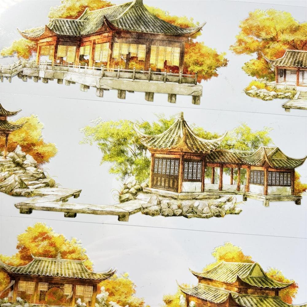 One Loop Golden Autumn House PET Tape