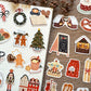 Cartoon Christmas Elements Stickers