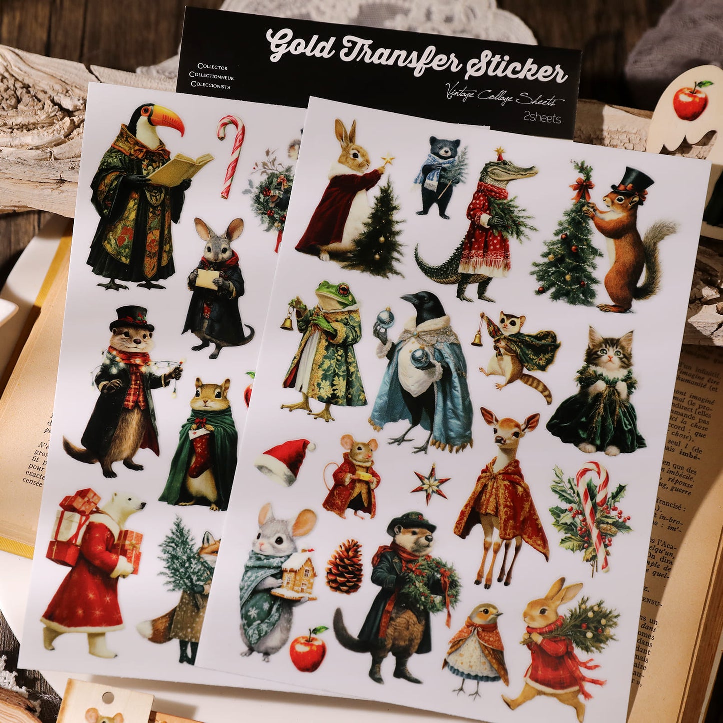 Christmas Animals Transfer Sticker