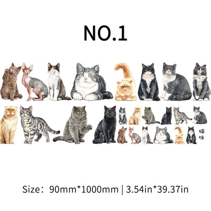 Cute Animal Theme One Cycle PET Tape