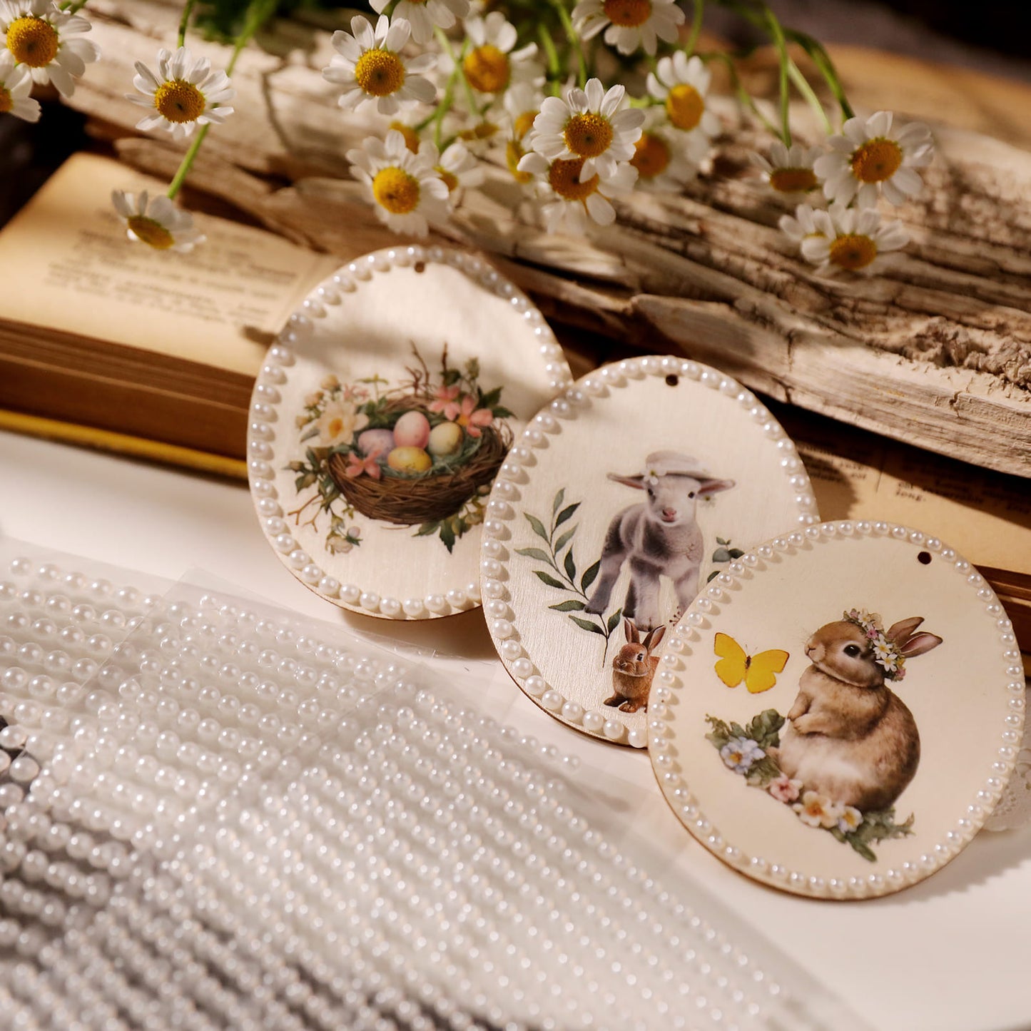 DIY Scrapbook Decorative Pearl Stickers