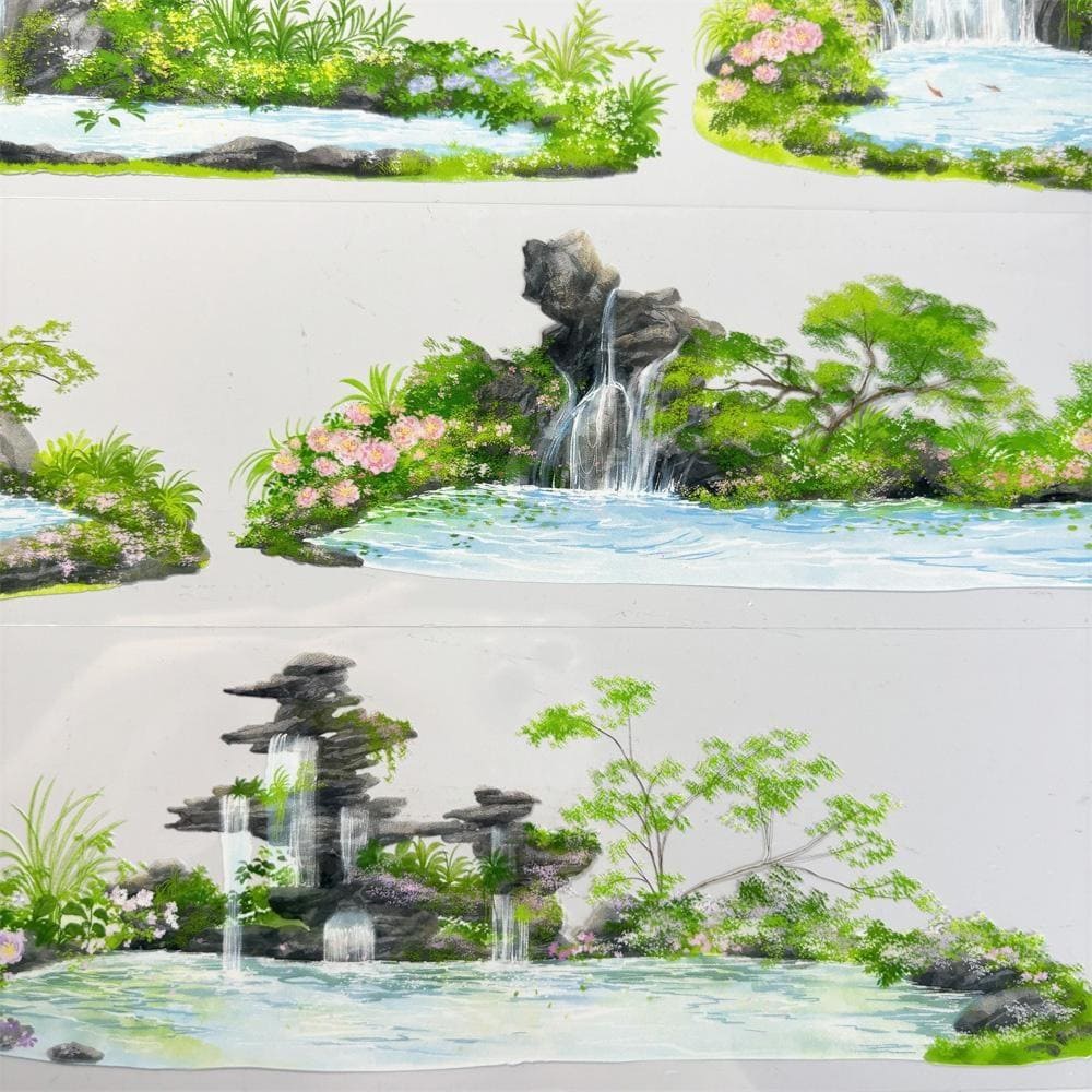 One Cycle Rocky Stream & Blossoms PET Tape