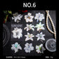 White Flower Stickers